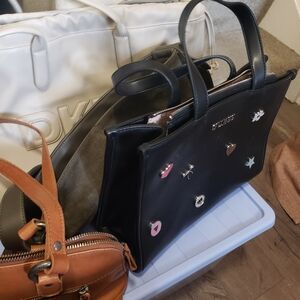 Lot of Handbags (2 of them designers), leather or suede